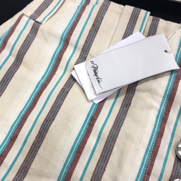 3.1 PHILLIP LIM STRIPED KICK FLARE PANT - Picture 4 of 11